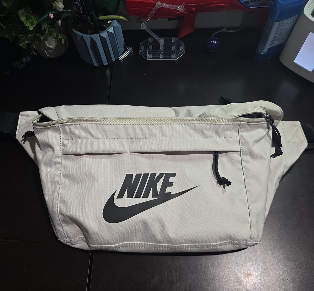 Nike Cream Waist Pack with Black Logo